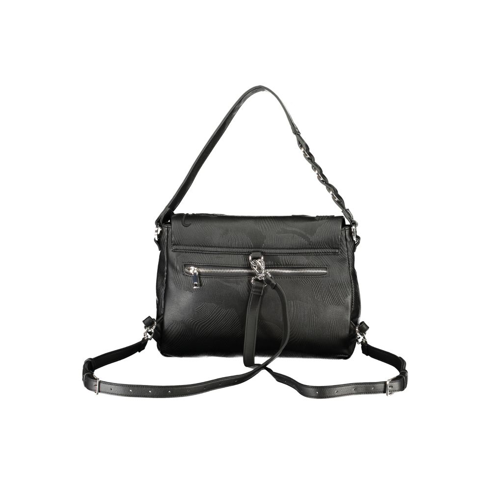Sac à dos Desigual femme convertible en polyuréthane noir – DE-43195