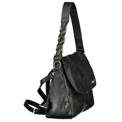 Sac à dos Desigual femme convertible en polyuréthane noir – DE-43195