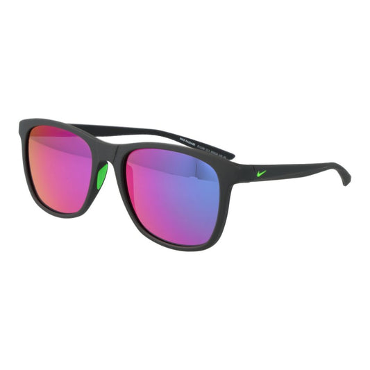 Nike Lunettes de Soleil Plastique Noires Carré Monture Pleine Pour Homme Sport Urbain UV400