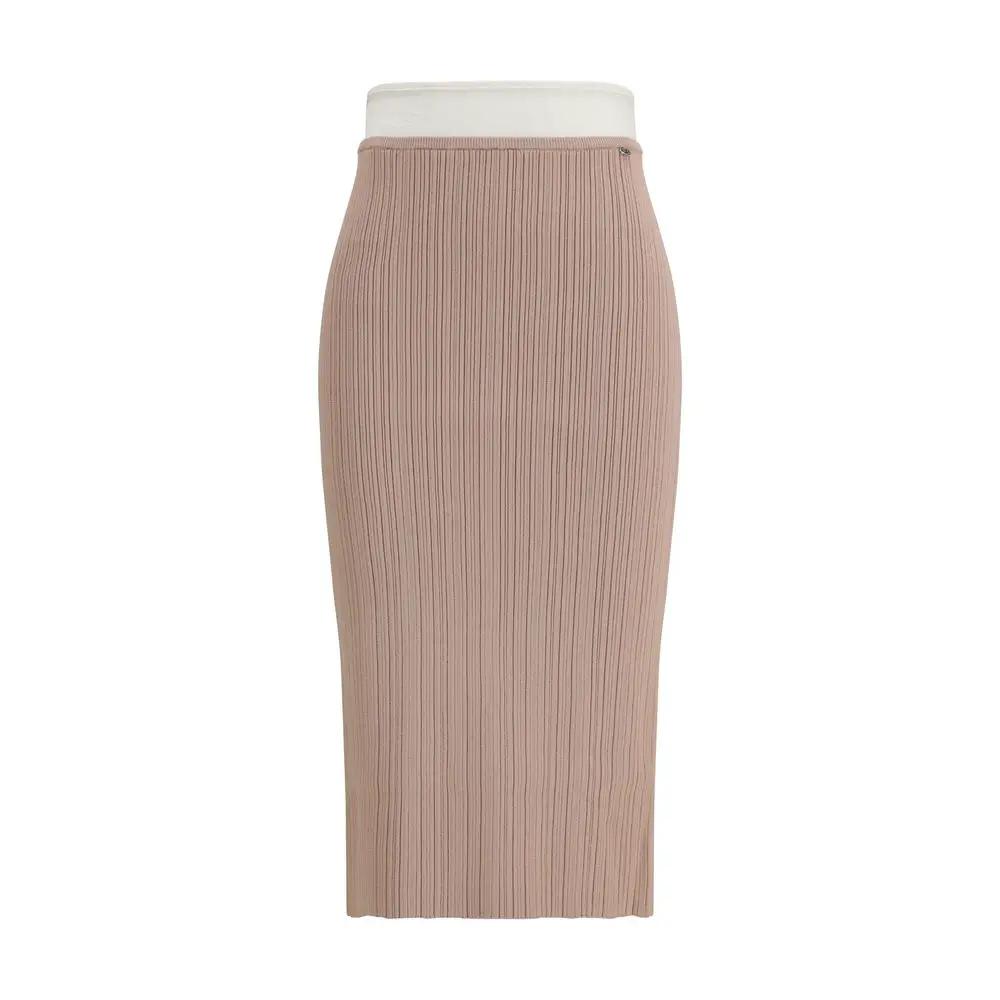 Diesel Multicolor Viscose Midi Skirt by Diesel