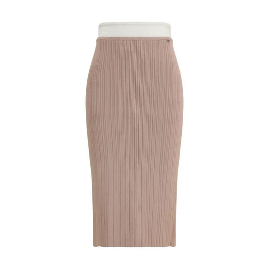 Diesel Multicolor Viscose Midi Skirt by Diesel
