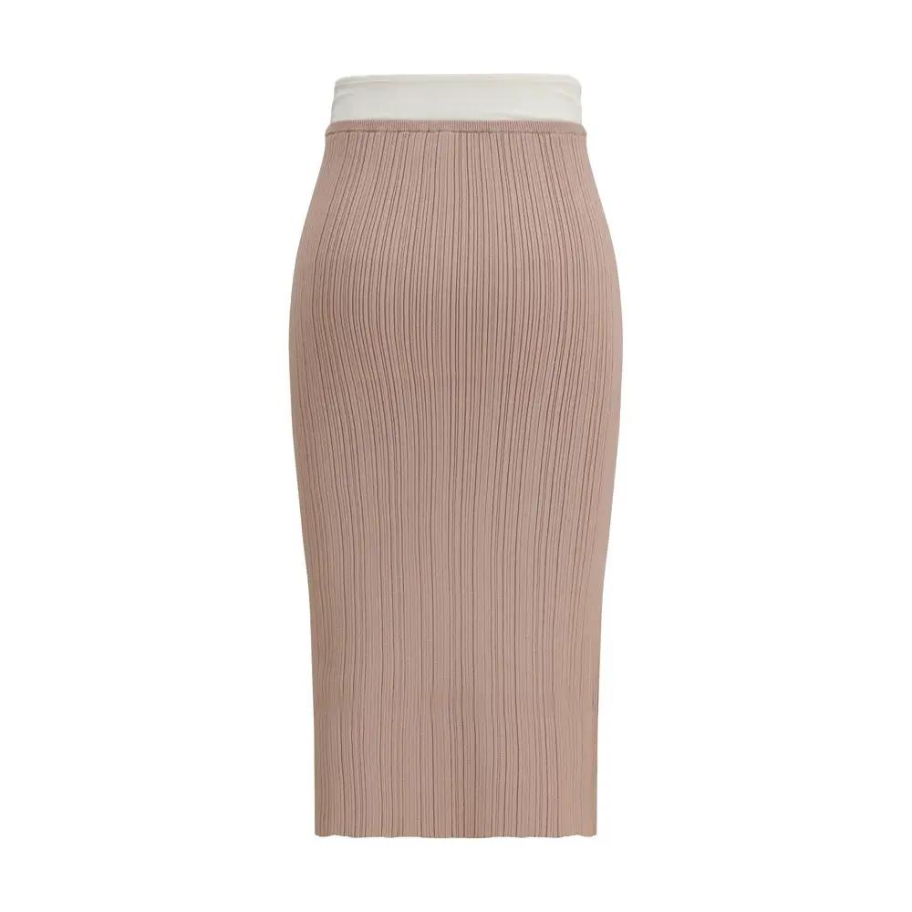 Diesel Multicolor Viscose Midi Skirt by Diesel