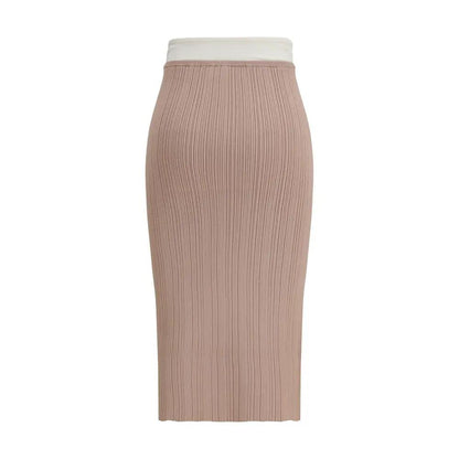 Diesel Multicolor Viscose Midi Skirt by Diesel