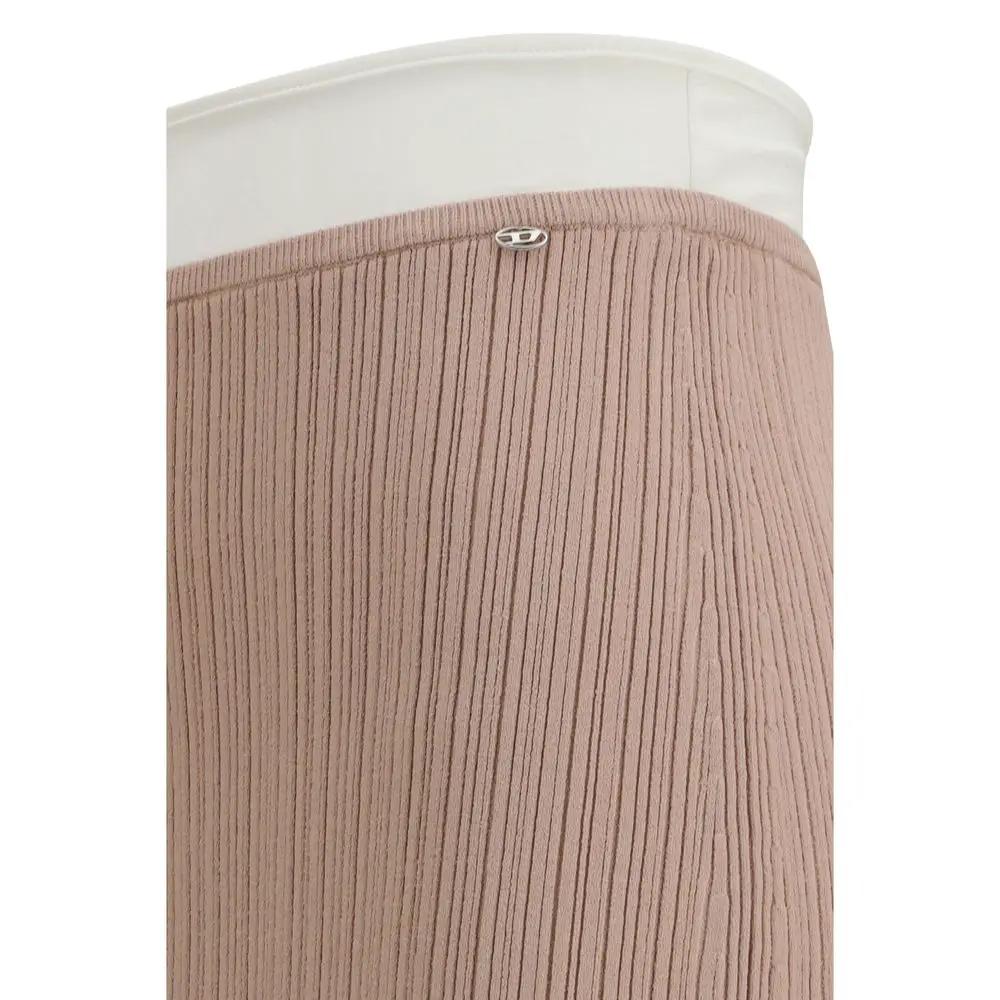 Diesel Multicolor Viscose Midi Skirt by Diesel