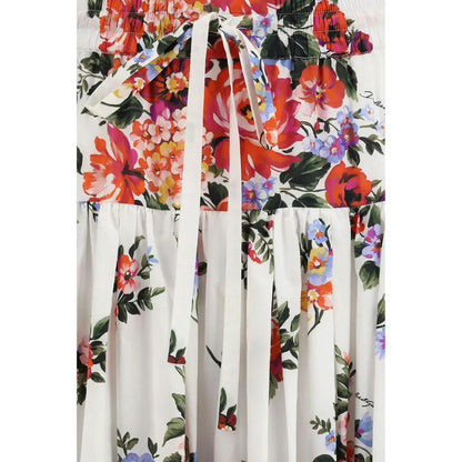 Dolce & Gabbana Multicolor Cotton Long Skirt by Dolce & Gabbana