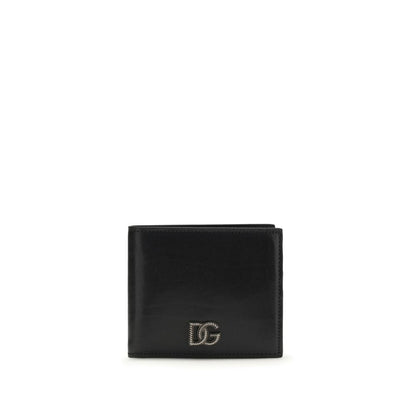 Dolce & Gabbana Black Calf Leather Bos Taurus Wallet