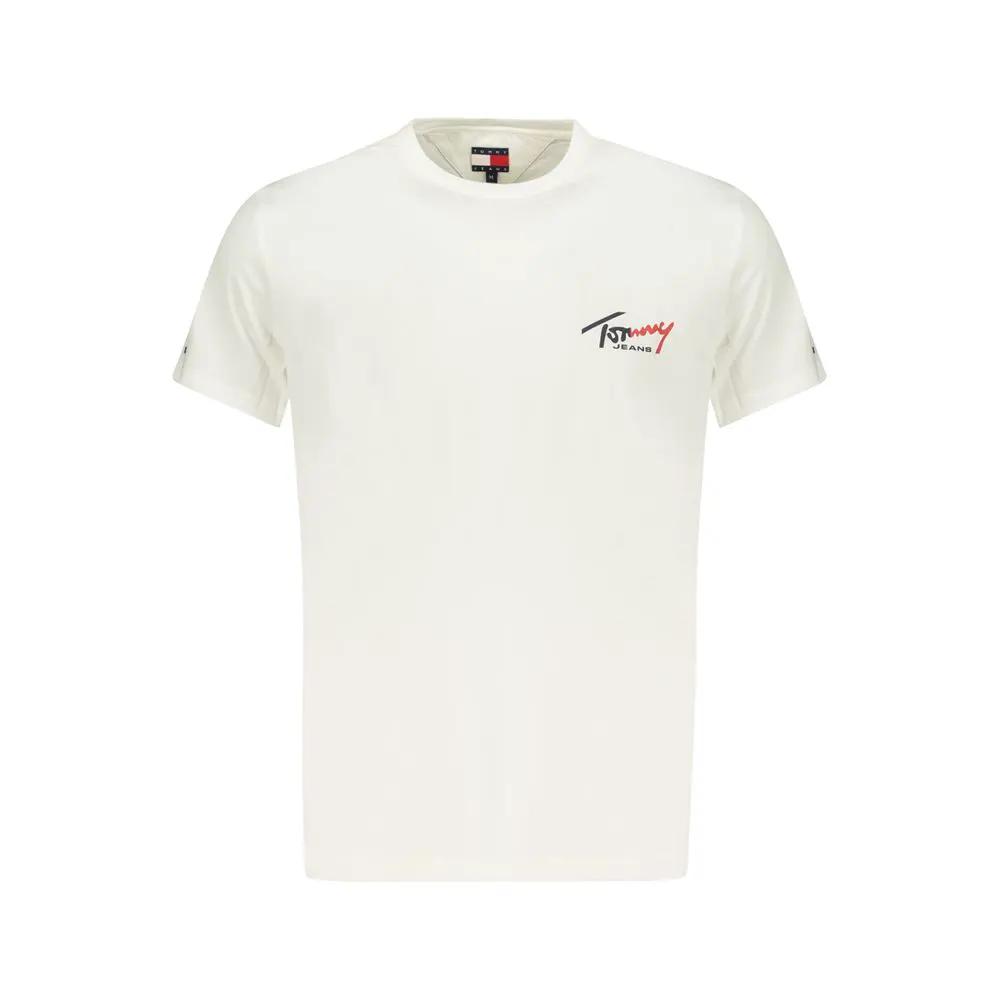 Tommy Hilfiger White Cotton Men T-Shirt by Tommy Hilfiger