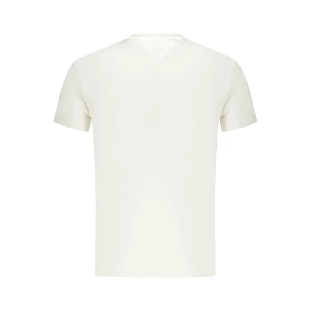 Tommy Hilfiger White Cotton Men T-Shirt by Tommy Hilfiger