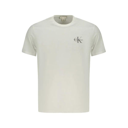 Calvin Klein White Cotton Men T-Shirt by Calvin Klein
