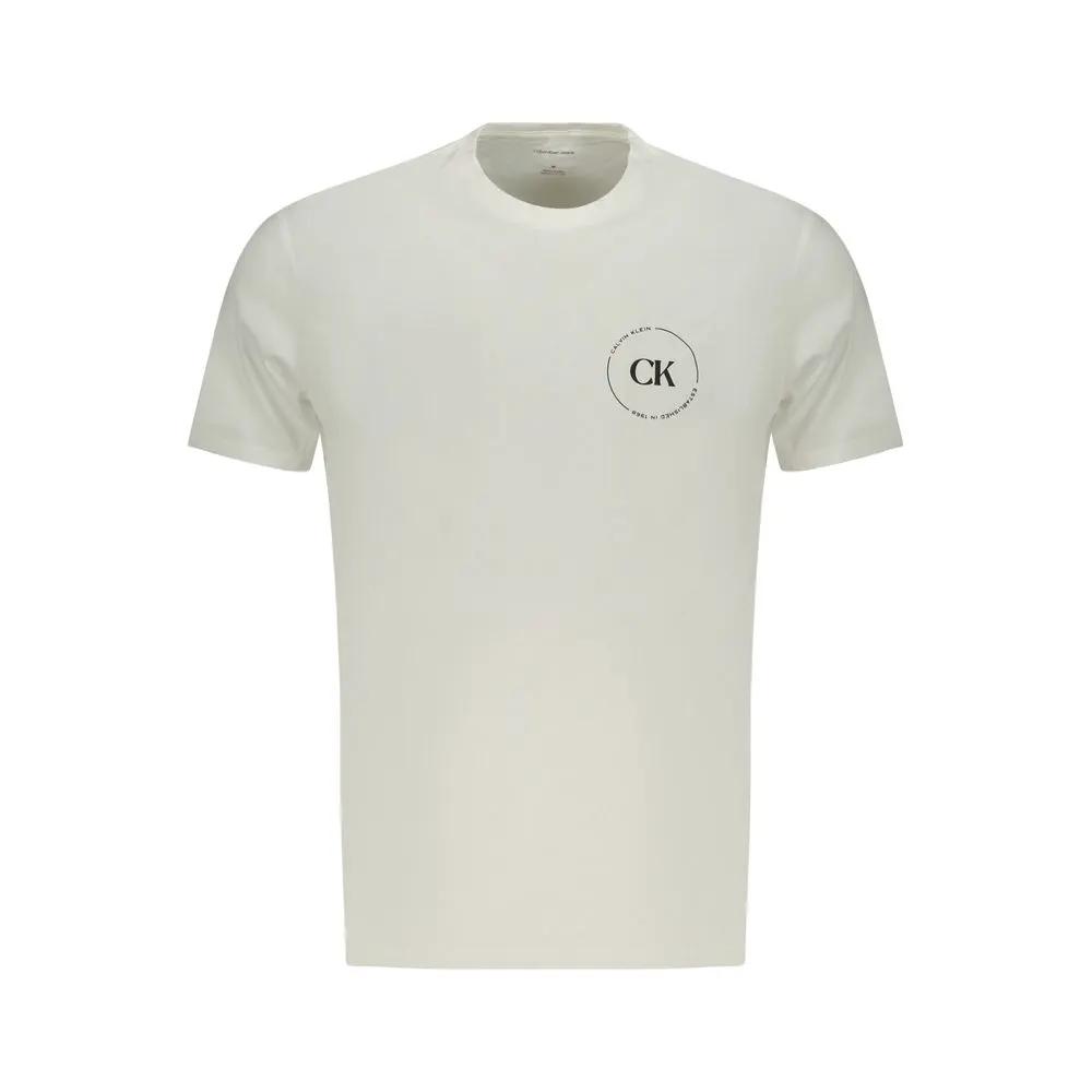 Calvin Klein Bianco Cotton Men T-Shirt by Calvin Klein