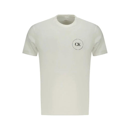 Calvin Klein Bianco Cotton Men T-Shirt by Calvin Klein