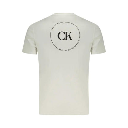 Calvin Klein Bianco Cotton Men T-Shirt by Calvin Klein