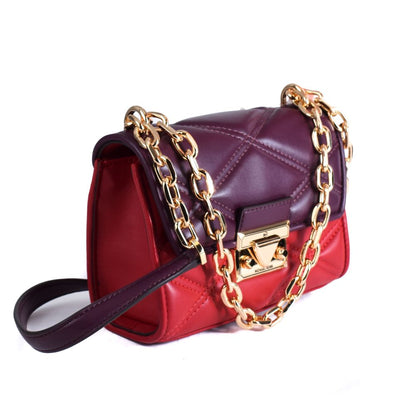 Michael Kors Sac À Main Multicolore En Cuir Rouge Authentique