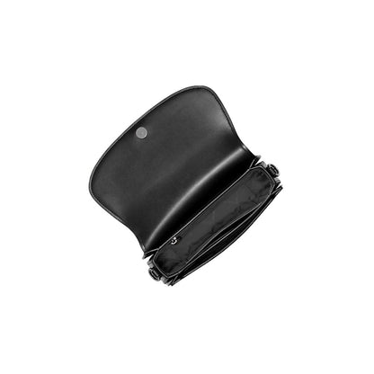 Sac À Épaule Michael Kors En Cuir Noir Petit Modèle 25x14x6 Cm