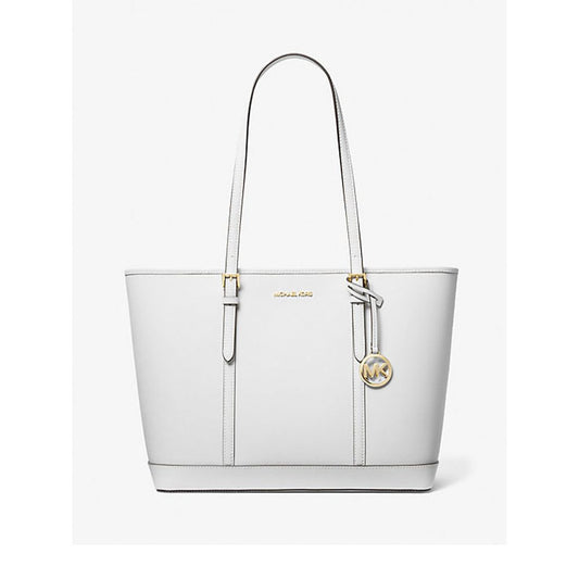 Sac Tote en Cuir Blanc Michael Kors Femme 45x29x16 cm