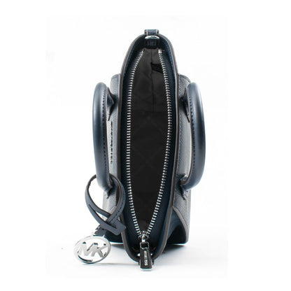 Michael Kors Sac À Main En Toile Bleue Pour Femme 19X16X9CM