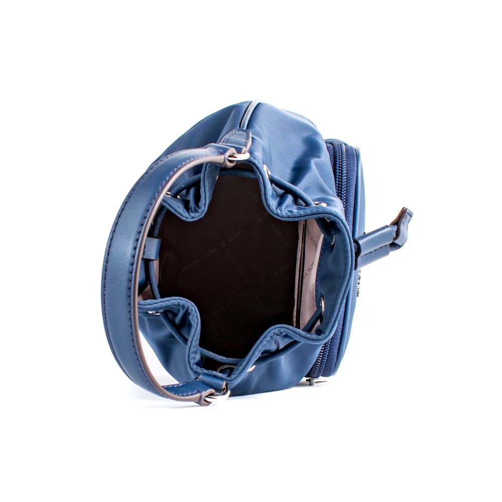 Michael Kors Sac Baguette Bleu Nylon Pour Femme 17x20x11 Cm