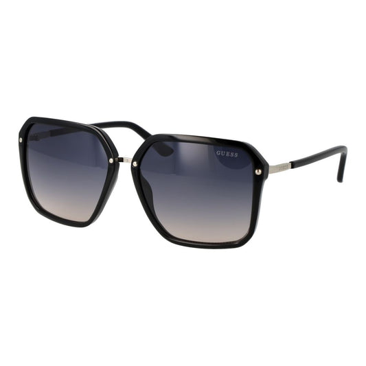 Guess Lunettes de Soleil Noires en Plastique pour Femmes Gradient Gris