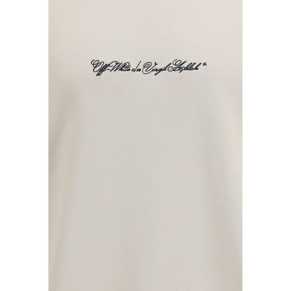 Sweat-shirt Off-White homme Script Arrow en coton beige – OF-44MBA054S26F0012702070