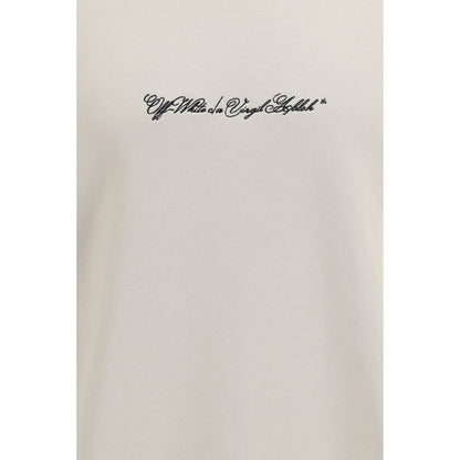 Sweat-shirt Off-White homme Script Arrow en coton beige – OF-44MBA054S26F0012702070