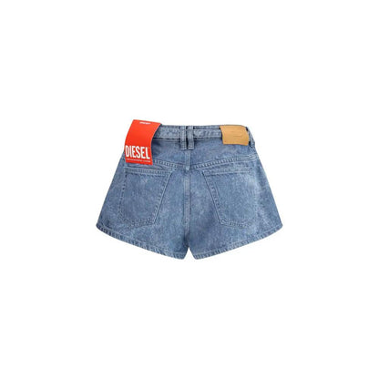 Diesel Blue Cotton Bermuda Shorts by Diesel