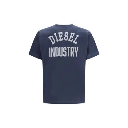 Diesel Blue Cotton T-Shirt by Diesel