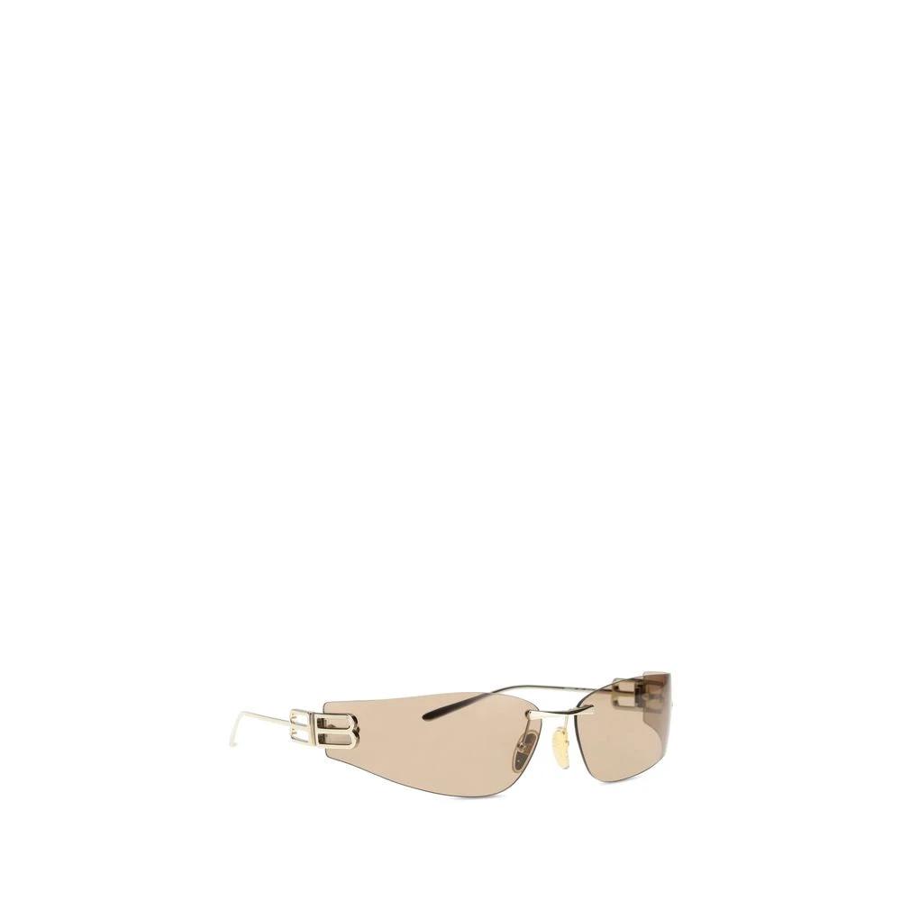 Balenciaga Gold Metal Sunglasses by Balenciaga