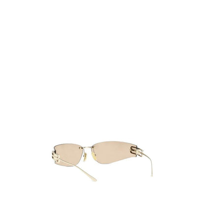 Balenciaga Gold Metal Sunglasses by Balenciaga