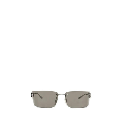 Balenciaga Silver Metal Sunglasses by Balenciaga