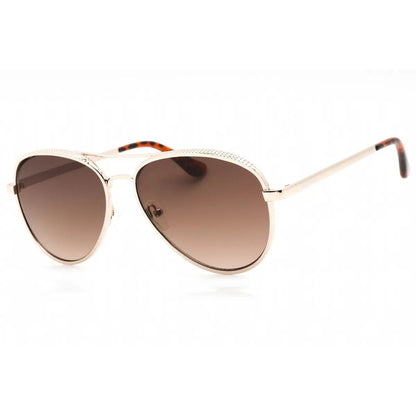 Lunettes De Soleil Guess Or En Résine Pour Femme Verres Dégradés Marron