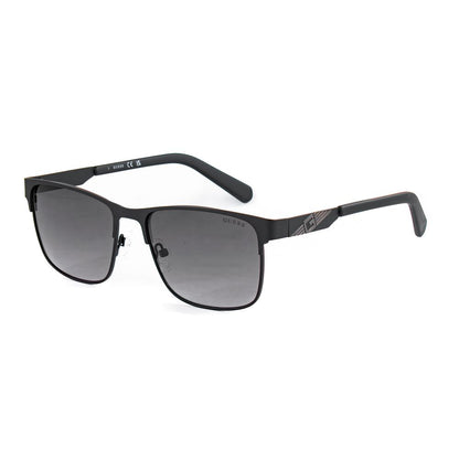 Guess Lunettes De Soleil Noires En Métal Lentilles Grises Modèle GF5098 5602B