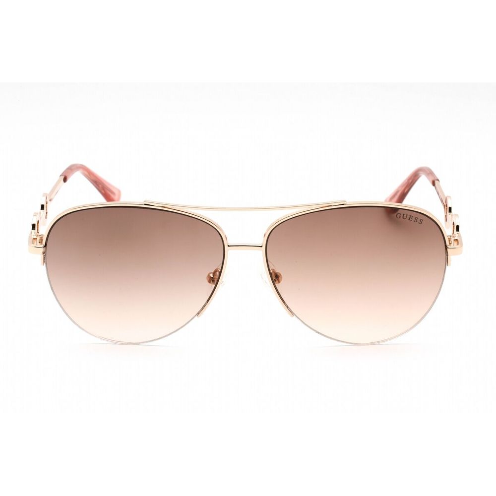 Guess Lunettes De Soleil Métal Multicolores Rose Dégradé Marron