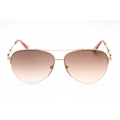 Guess Lunettes De Soleil Métal Multicolores Rose Dégradé Marron