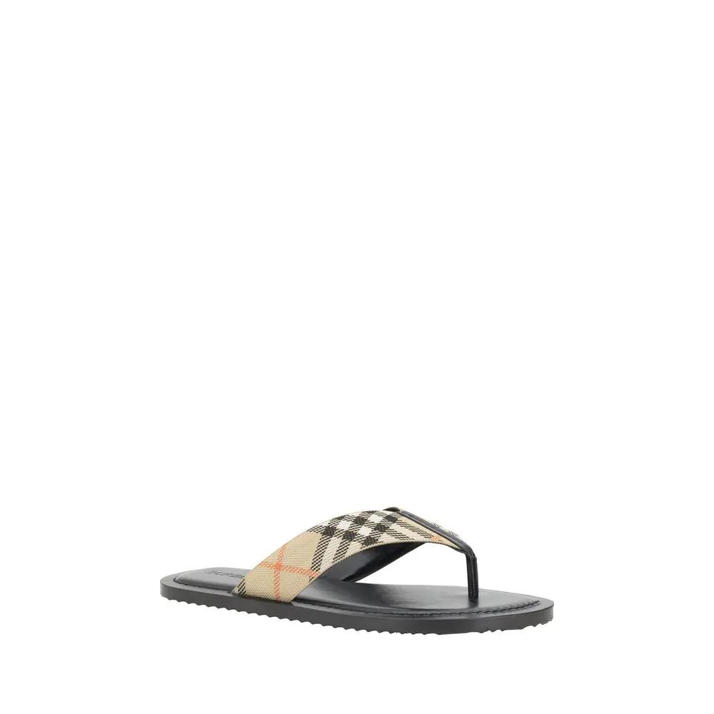 Burberry Multicolor Polyamide Flip-Flop Sandals by Burberry