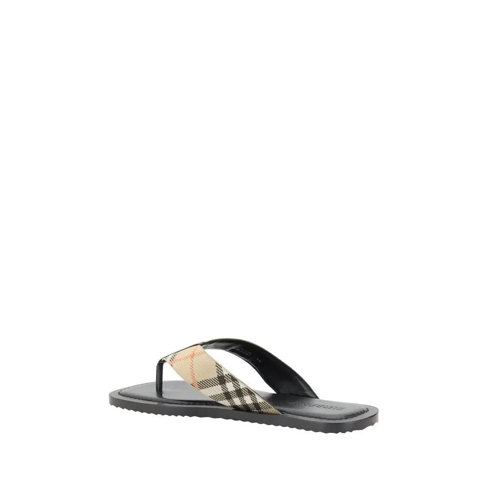 Burberry Multicolor Polyamide Flip-Flop Sandals by Burberry
