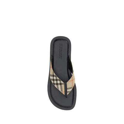 Burberry Multicolor Polyamide Flip-Flop Sandals by Burberry