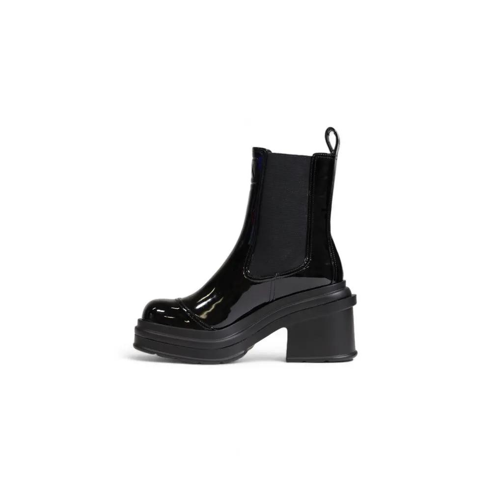 Armani Exchange Black Polyester Ankle Boots by Armani Exchange