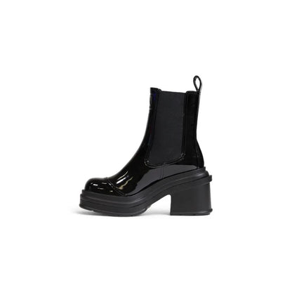 Armani Exchange Black Polyester Ankle Boots by Armani Exchange