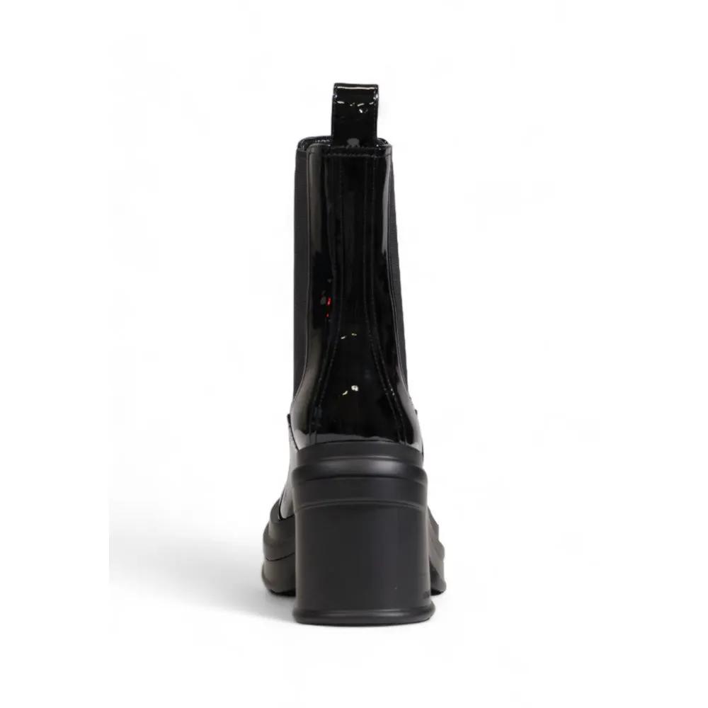 Armani Exchange Black Polyester Ankle Boots by Armani Exchange