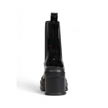 Armani Exchange Black Polyester Ankle Boots by Armani Exchange