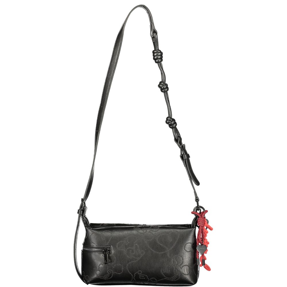 Sac à main Desigual femme Mickey Lines Huntington en polyuréthane noir – DE-43319