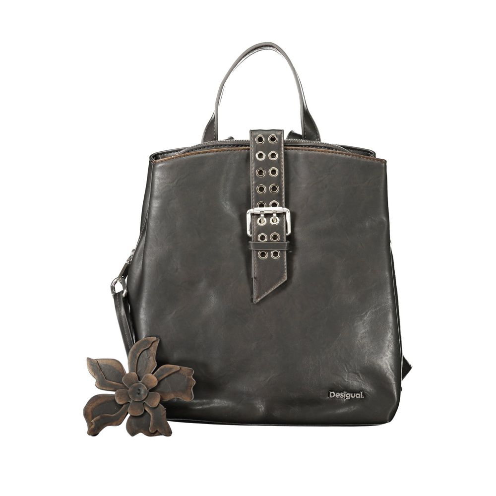 Sac à dos Desigual femme mini Curio Choco Sumy en polyuréthane noir – DE-43323