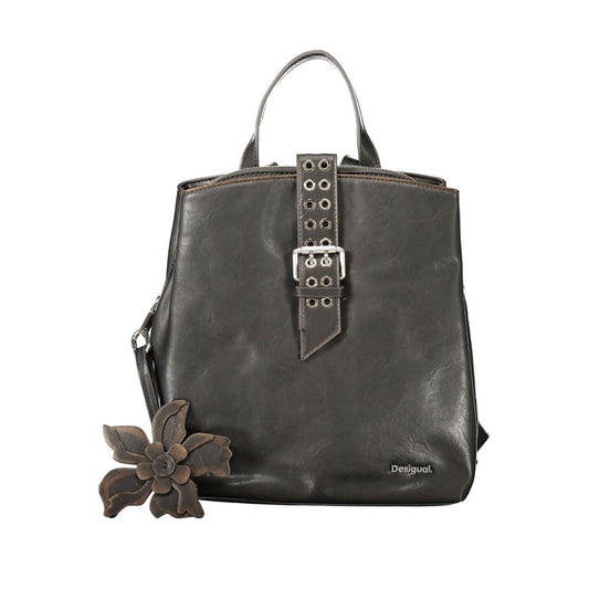 Sac à dos Desigual femme mini Curio Choco Sumy en polyuréthane noir – DE-43323