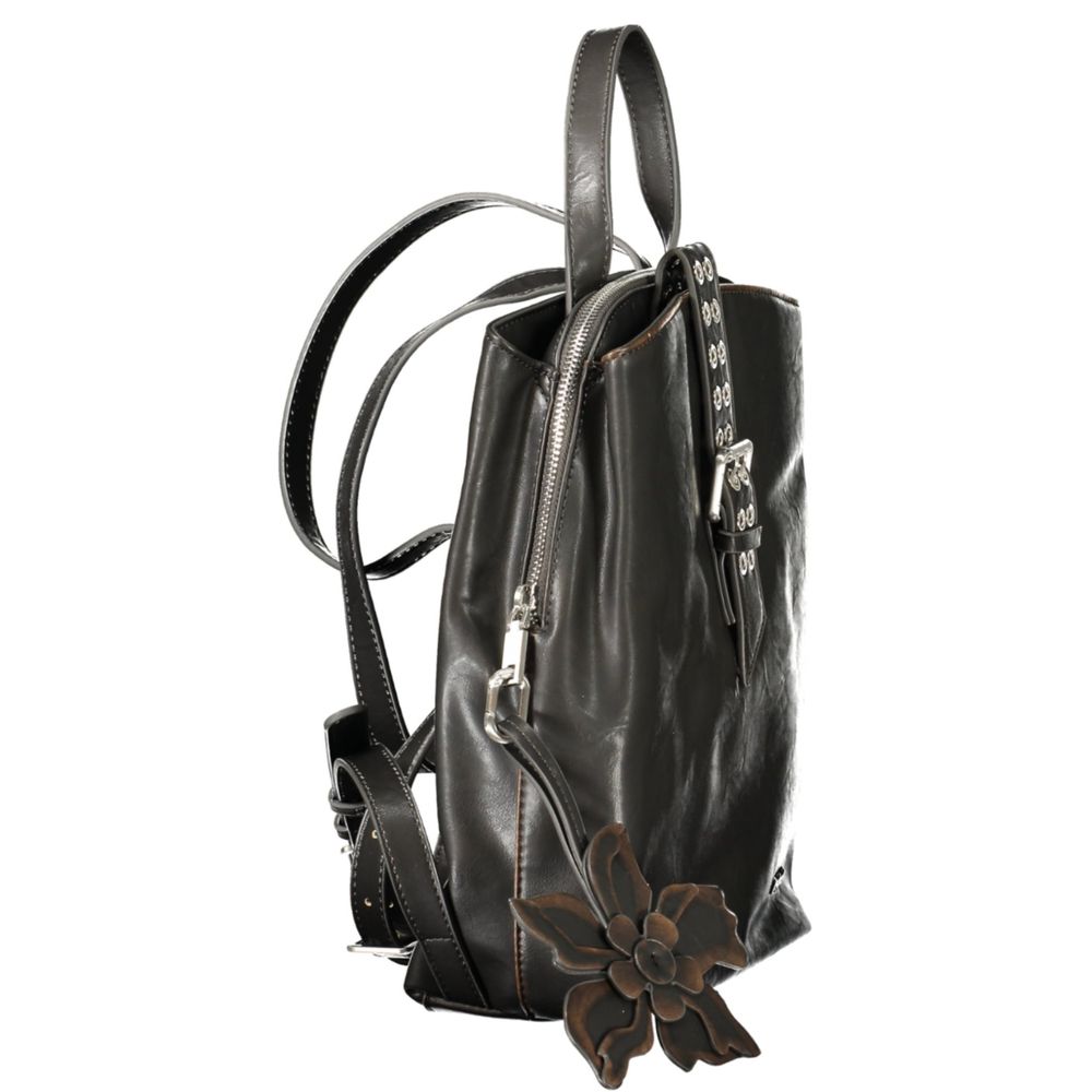 Sac à dos Desigual femme mini Curio Choco Sumy en polyuréthane noir – DE-43323