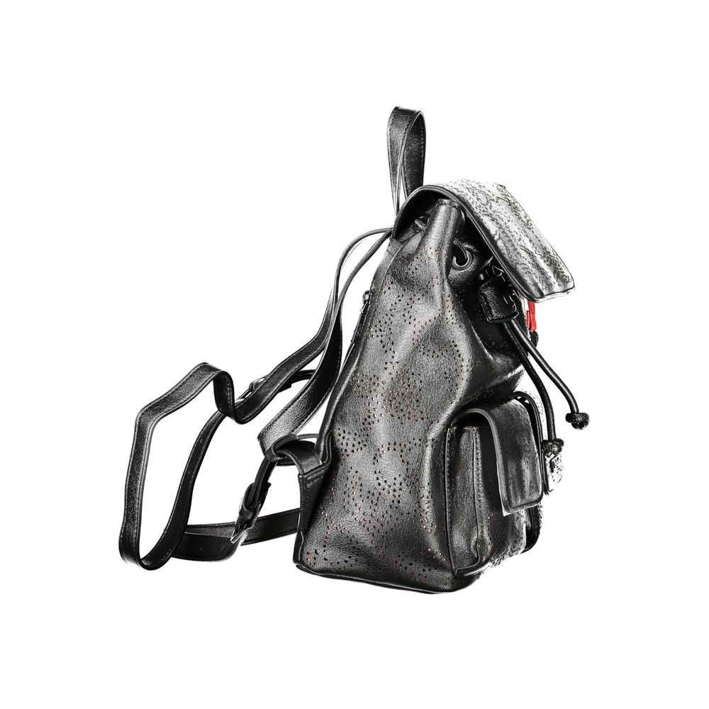 Sac porté épaule Desigual femme Galaxy Leiria en polyuréthane noir – DE-43325