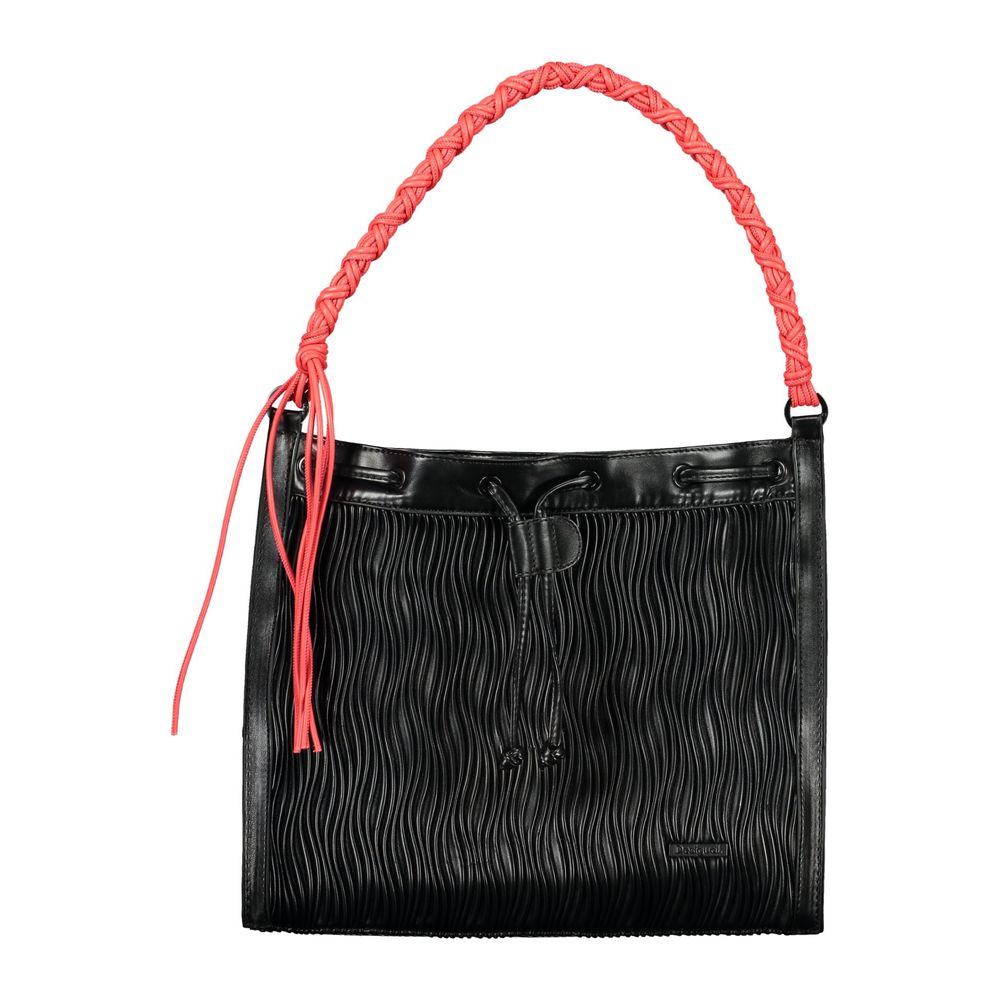 Sac à dos Desigual femme convertible en polyuréthane noir – DE-43335