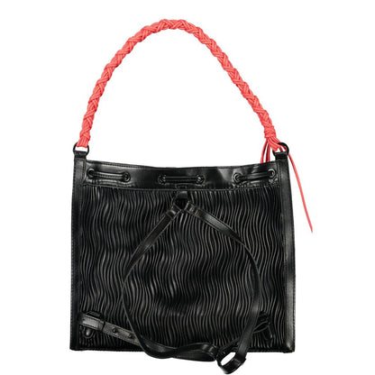 Sac à dos Desigual femme convertible en polyuréthane noir – DE-43335