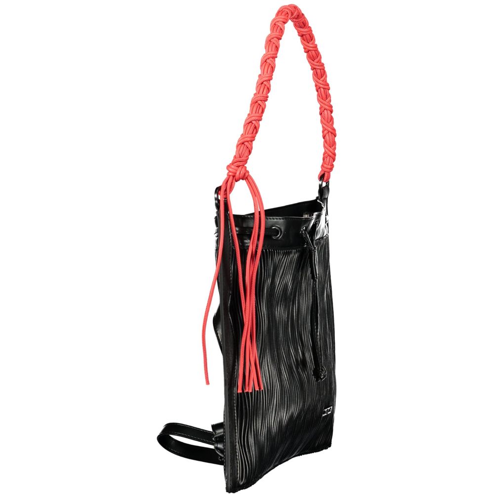 Sac à dos Desigual femme convertible en polyuréthane noir – DE-43335