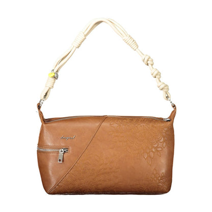 Sac porté épaule Desigual femme Sierra Huntington en polyuréthane marron – DE-43318