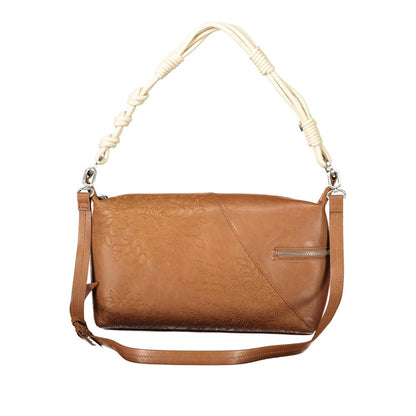 Sac porté épaule Desigual femme Sierra Huntington en polyuréthane marron – DE-43318